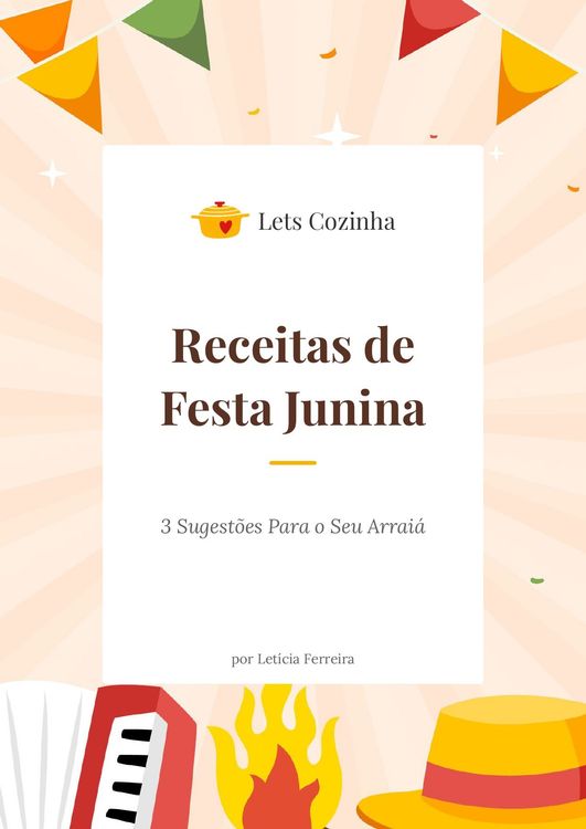 Capa do e-book: Receitas de Festa Junina