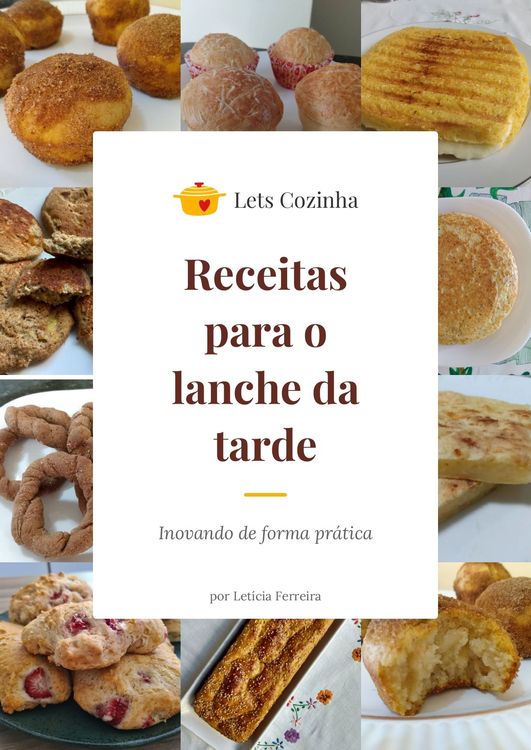 Capa do e-book: Receitas para o lanche da tarde