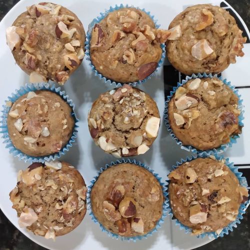 Muffin de maçã e banana