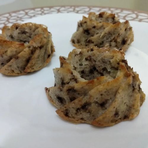 Muffin de banana formigueiro