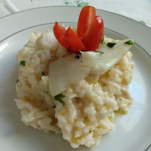 Risoto de bacalhau